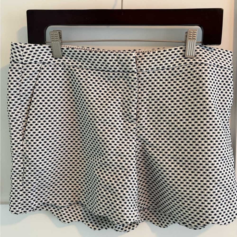 Cynthia Rowley Black and White Patterned Shorts